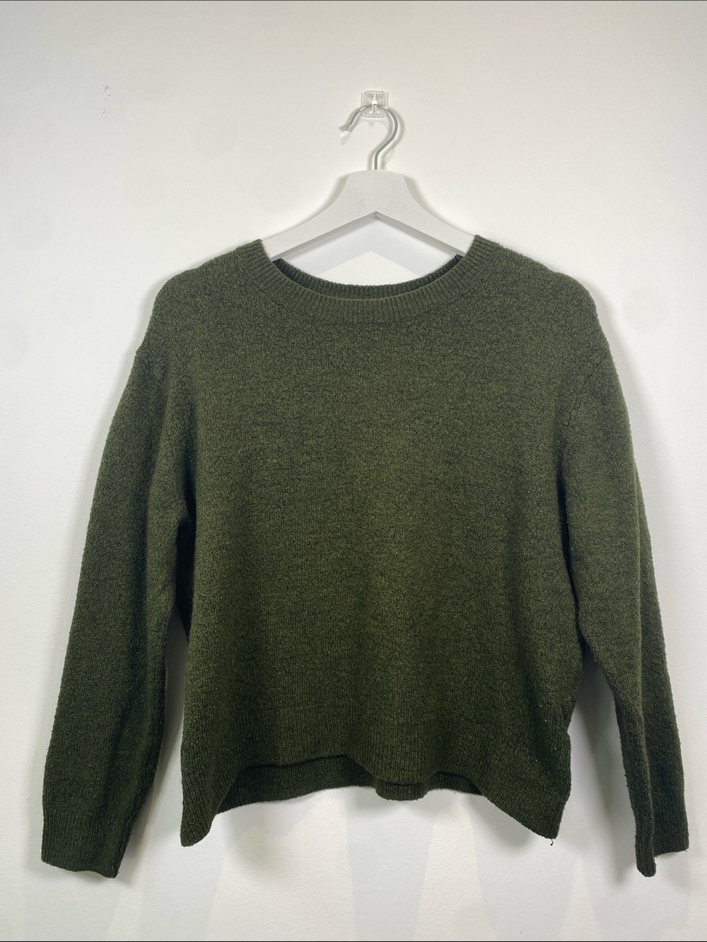 H&M XS Olive Crewneck Pullover Sweater